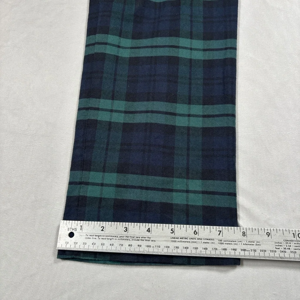 Polo Ralph Lauren Chino Pants Mens 34x32 Green Black Watch Plaid Stretch - Picture 12 of 14